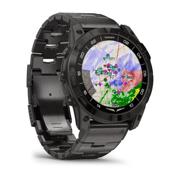 Garmin D2™ Mach 1 Pro, GPS Hareketli Harita, Havacılık Saati