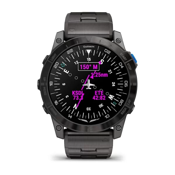 Garmin D2™ Mach 1 Pro, GPS Hareketli Harita, Havacılık Saati