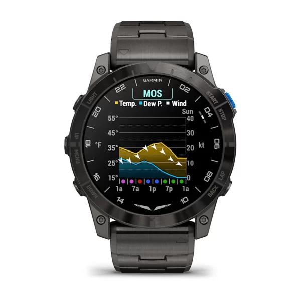 Garmin D2™ Mach 1 Pro, GPS Hareketli Harita, Havacılık Saati