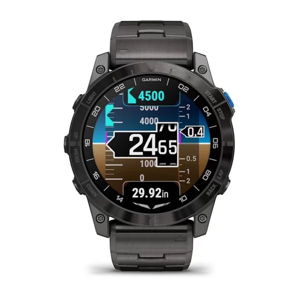 Garmin D2™ Mach 1 Pro, GPS Hareketli Harita, Havacılık Saati
