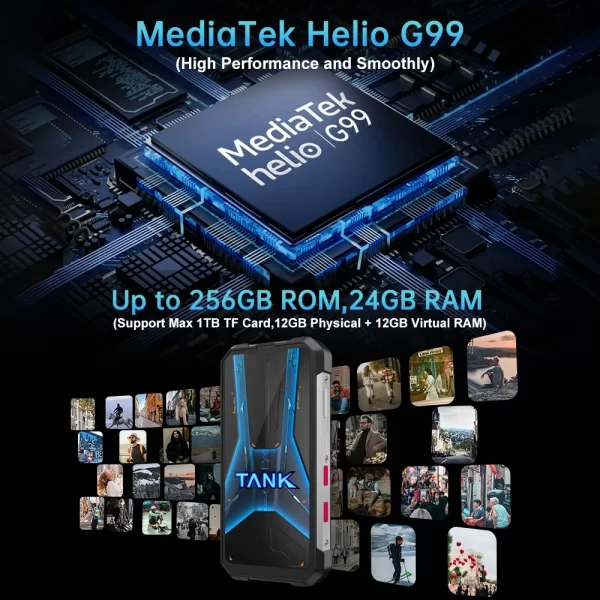 Tank Mini, 4.3" Android 13 16GB RAM + 256GB ROM 5800mAh