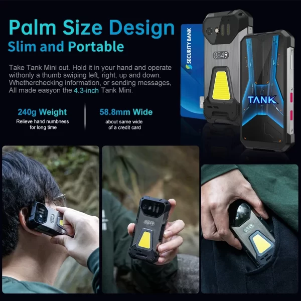 Tank Mini, 4.3" Android 13 16GB RAM + 256GB ROM 5800mAh