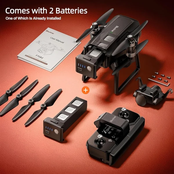 Bwine F7GB2 4K Kameralı Dron 3 Eksenli Gimbal, 9800FT İletim