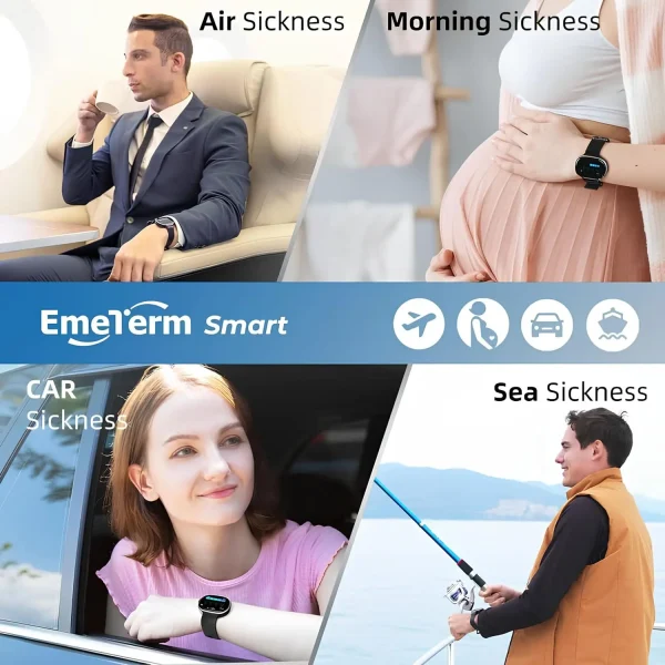EmeTerm Bulantı Önleyici Akıllı Kol Saati Dokunmatik Ekran IP67 Su Geçirmez
