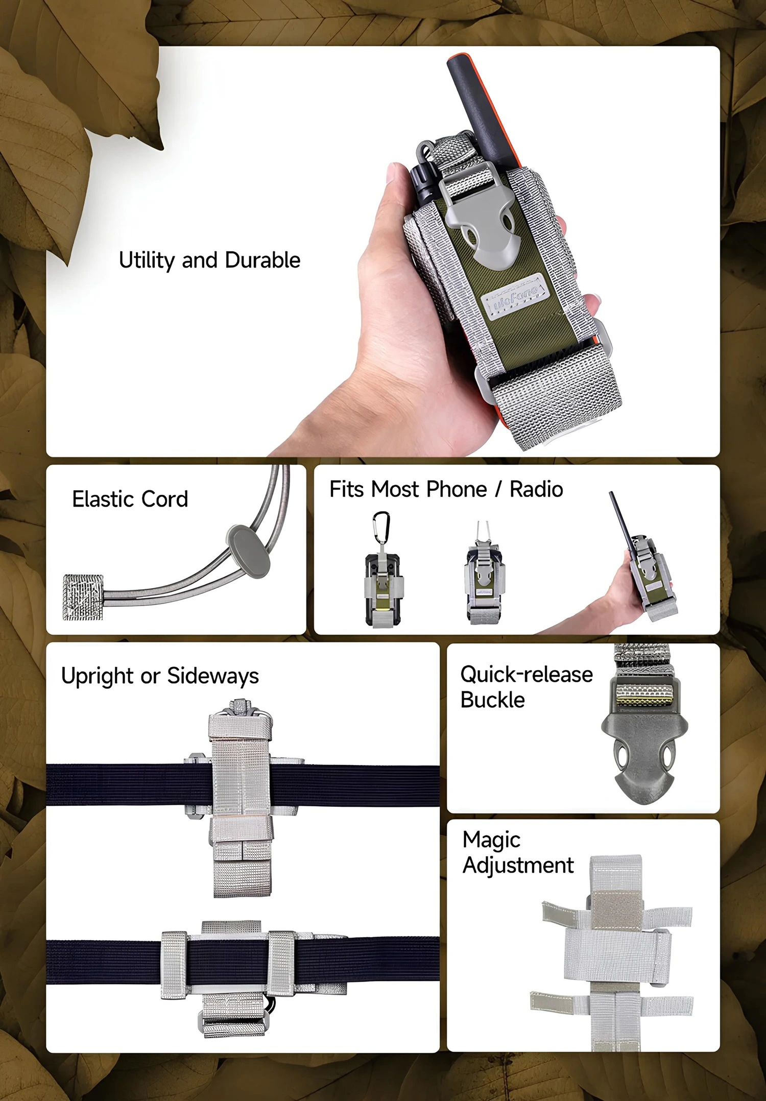 Armor Molle Holster Evrensel Taktik Telefon Kılıfı