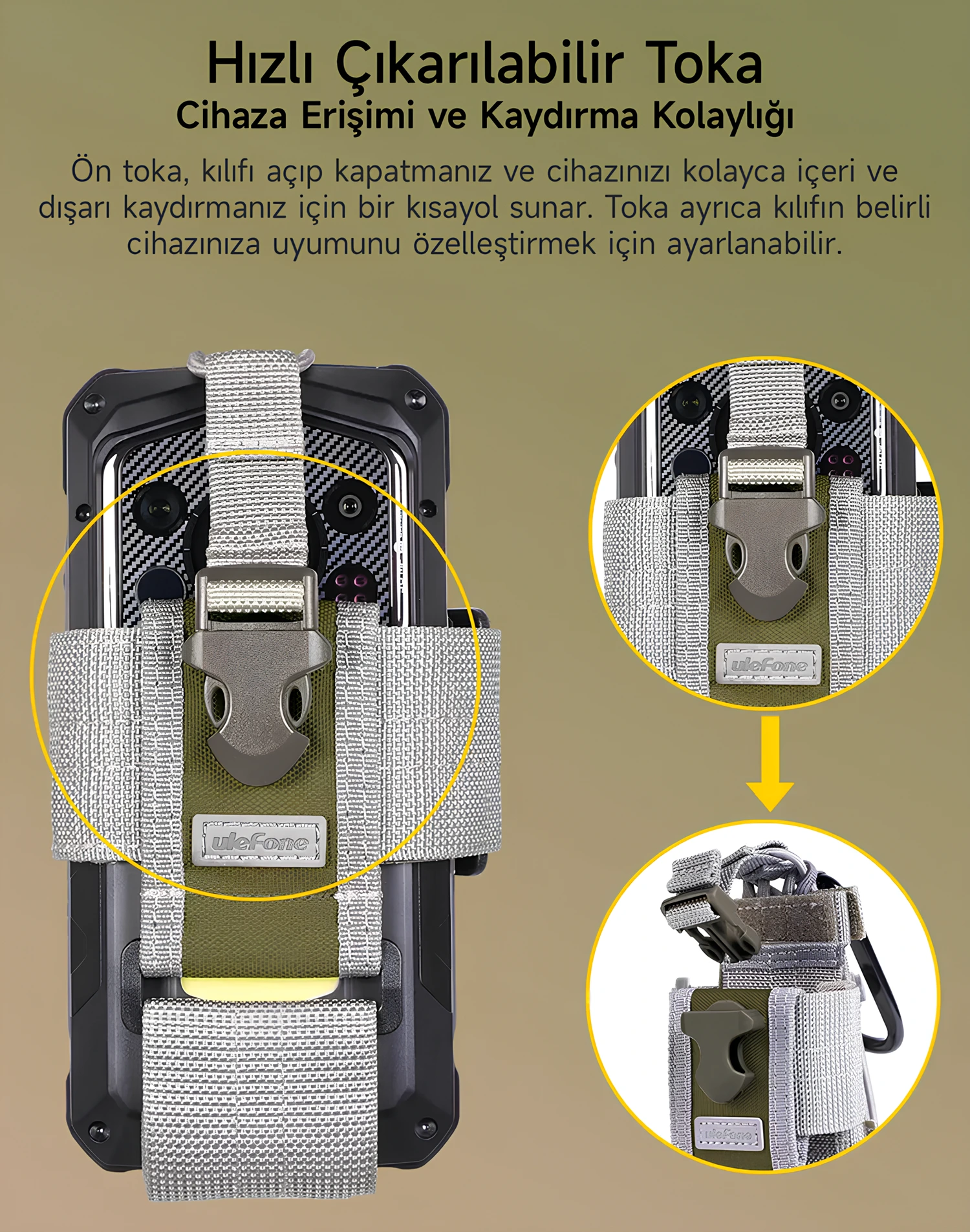 Armor Molle Holster Evrensel Taktik Telefon Kılıfı