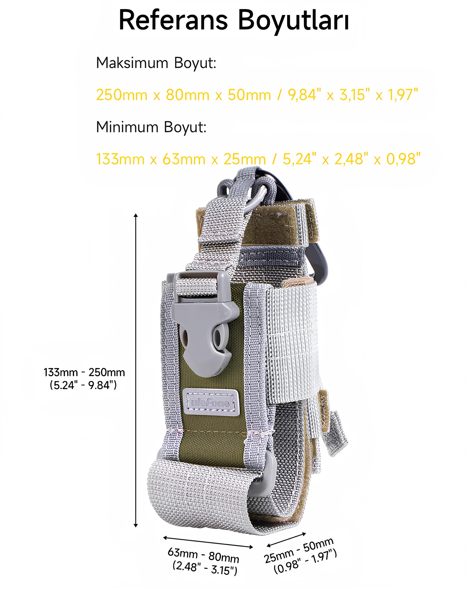 Armor Molle Holster Evrensel Taktik Telefon Kılıfı