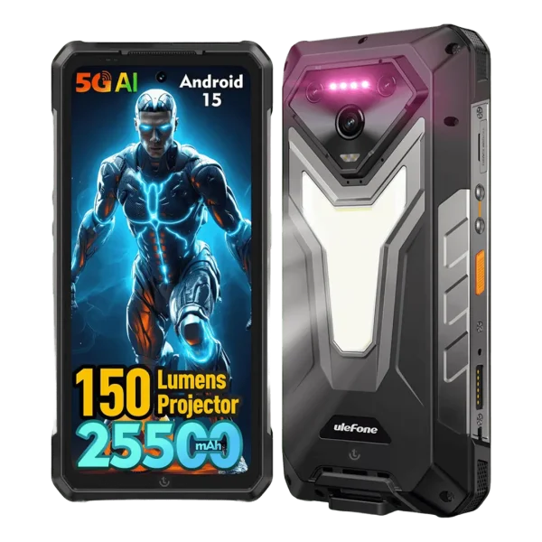 Armor 34 Pro 25500mAh Mega Pil 150 Lümen Projeksiyonlu Rugged Telefon
