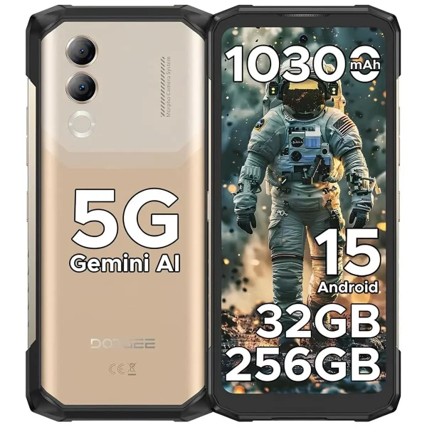DOOGEE Blade 20 Turbo 5G Rugged Telefon 32 GB+256 GB TF 2 TB 10300 mAh Pil