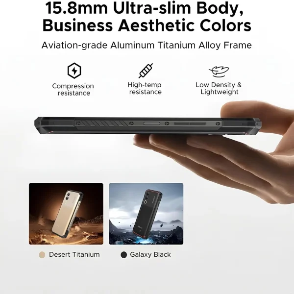 DOOGEE Blade 20 Turbo 5G Rugged Telefon 32 GB+256 GB TF 2 TB 10300 mAh Pil