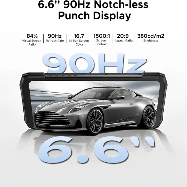DOOGEE Blade 20 Turbo 5G Rugged Telefon 32 GB+256 GB TF 2 TB 10300 mAh Pil