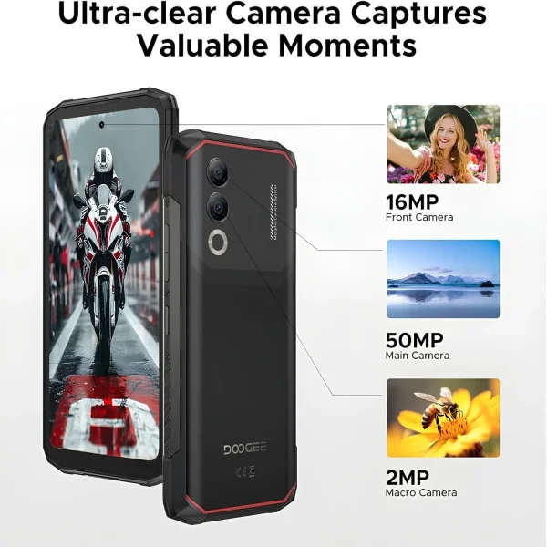 DOOGEE Blade 20 Turbo 5G Rugged Telefon 32 GB+256 GB TF 2 TB 10300 mAh Pil