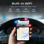 P12 Plus 4K ADAS ve BSD'li Dikiz Aynası Kamerası, 5.8GHz WiFi Aynalı Ön ve Arka Kamera