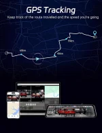 P12 Plus 4K ADAS ve BSD'li Dikiz Aynası Kamerası, 5.8GHz WiFi Aynalı Ön ve Arka Kamera