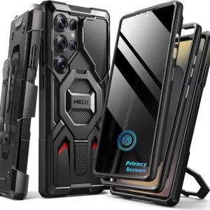 Samsung Galaxy S25 Ultra Kılıf için Manyetik Stand Gizlilik Ekran Koruyucu