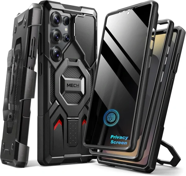 Samsung Galaxy S25 Ultra Kılıf için Manyetik Stand Gizlilik Ekran Koruyucu