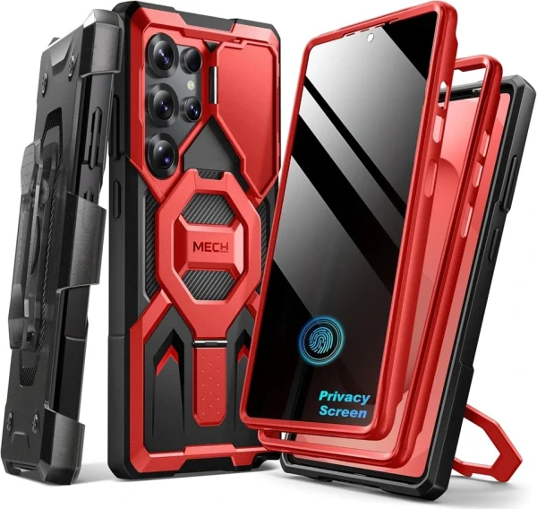 Samsung Galaxy S25 Ultra Kılıf için Manyetik Stand Gizlilik Ekran Koruyucu