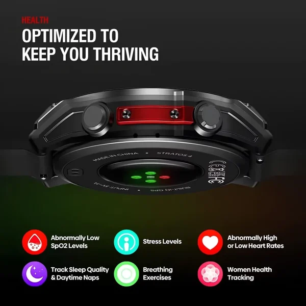 Zeblaze Stratos 4 GPS Akıllı Saat 1.43 '' AMOLED Ekran