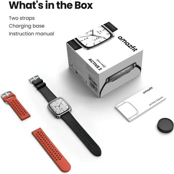 Amazfit Active 2 Premium Akıllı Saat Fitness Takip Cihazı Kare Model