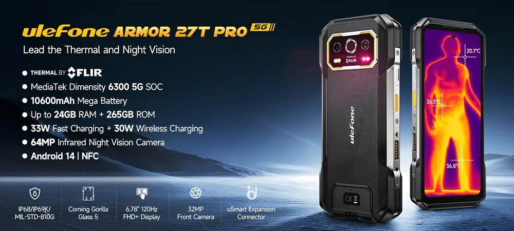 Armor 27T Pro 5G Termal Kameralı Sağlam Telefon