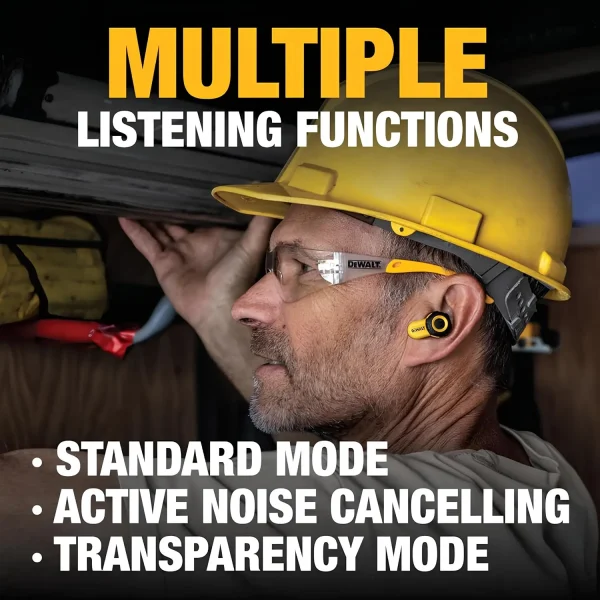 Dewalt Ağır Hizmet Bluetooth İşyeri Pro X2 ANC Gerçek Kablosuz Kulaklık