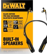 Dewalt Ağır Hizmet Tipi Siyah Sürüm 2'si 1 Arada Boyun Askılı Bluetooth Kulaklık