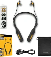 Dewalt Ağır Hizmet Tipi Siyah Sürüm 2'si 1 Arada Boyun Askılı Bluetooth Kulaklık