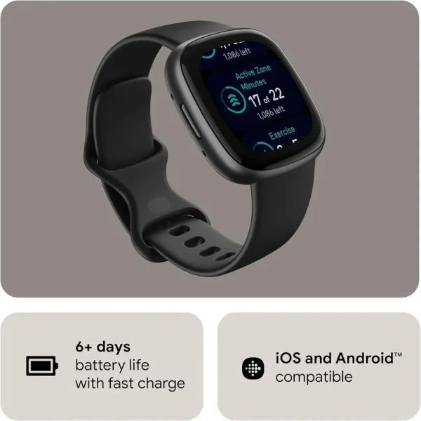 Fitbit Versa 4 Fitness Akıllı Saat GPS 7/24 Kalp Atış Hızı