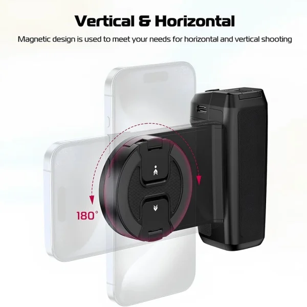 ULANZI Selfie Telefon Tripod Montajı MA35 2'si 1 arada Manyetik ve Telefon Klipsi Kamera Tutacağı Tutacağı