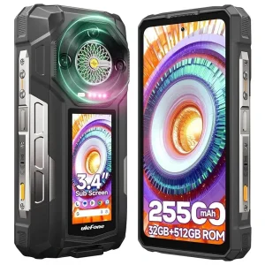 Ulefone Armor 33 Pro 5G AI Rugged Akıllı Telefon Çift Ekran 32 GB + 512 GB