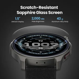 Amazfit Balance 2 Akıllı Saat 47 mm AMOLED Safir Cam Ekran