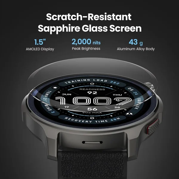 Amazfit Balance 2 Akıllı Saat 47 mm AMOLED Safir Cam Ekran