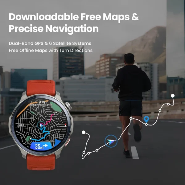 Amazfit Balance 2 Akıllı Saat 47 mm AMOLED Safir Cam Ekran