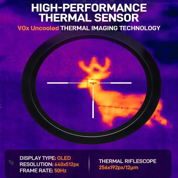 Teslong Termal Tüfek Dürbünü TTRS640 Profesyoneller için