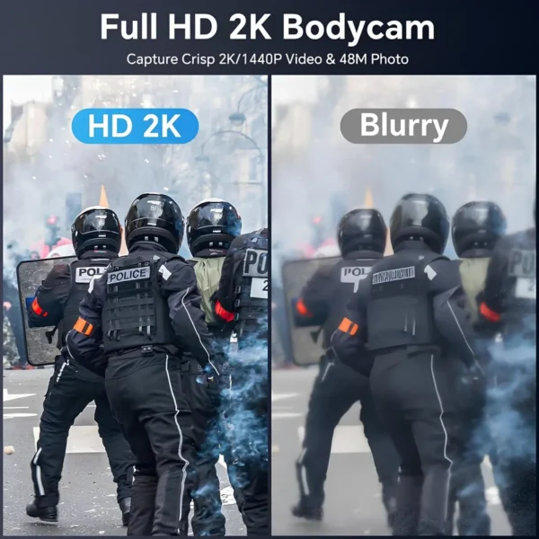 BOBLOV M5 2K 256G Polis Vücut Kamerası GPS Özellikli 1440P