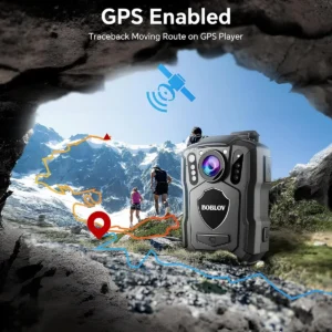 BOBLOV M5 2K 256G Polis Vücut Kamerası GPS Özellikli 1440P