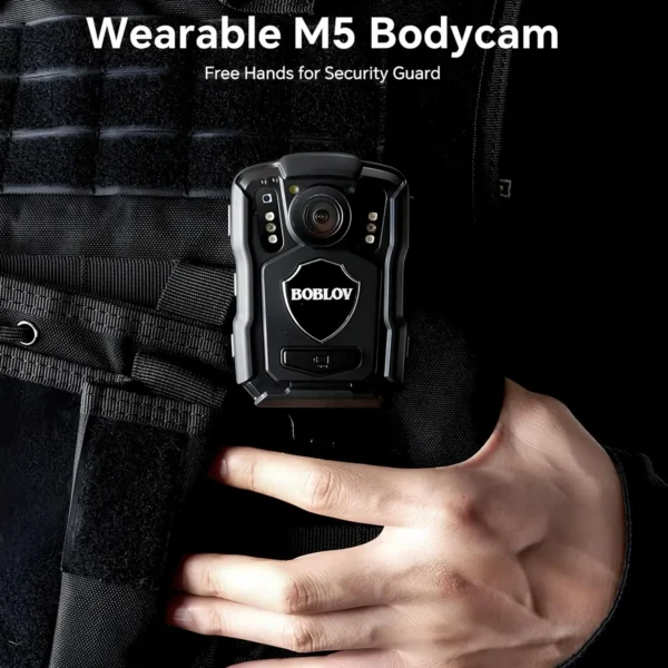 BOBLOV M5 2K 256G Polis Vücut Kamerası GPS Özellikli 1440P