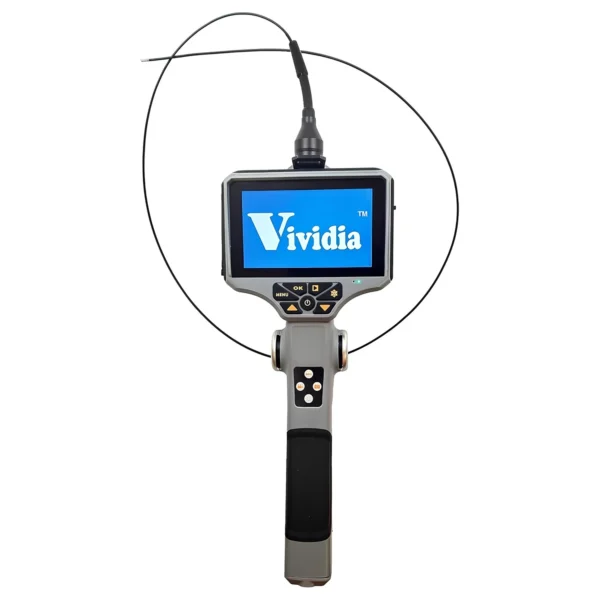 Vividia NP-2011 Esnek Eklemsiz 2 mm Çaplı 1,1 Metre Uzunluğunda Boreskop Endoskop Videoskop Muayene Kamerası 5" LCD Monitörlü