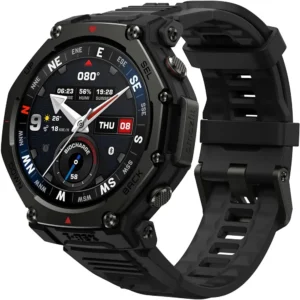 Amazfit T-Rex 3 Pro Outdoor Akıllı Saat 48 mm Safir AMOLED Ekran Ti Çerçeve, Çift Bant GPS, Çevrimdışı Haritalar, 25 Gün Pil Ömrü, Dahili El Feneri, 10 ATM