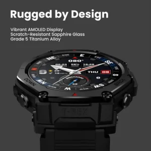 Amazfit T-Rex 3 Pro Outdoor Akıllı Saat 48 mm Safir AMOLED Ekran