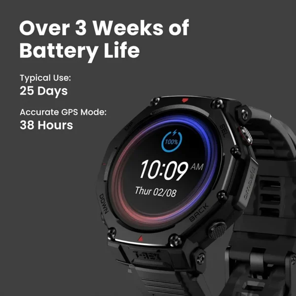 Amazfit T-Rex 3 Pro Outdoor Akıllı Saat 48 mm Safir AMOLED Ekran