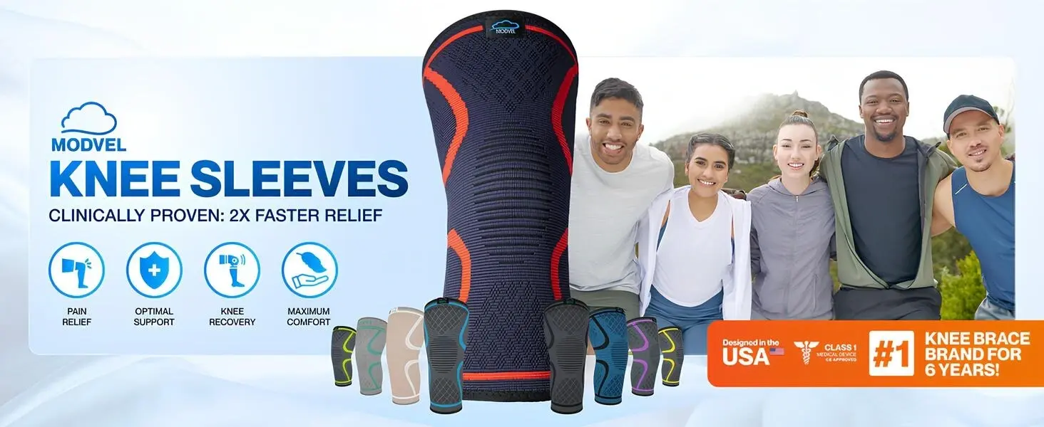 Modvel Dizlik, kaymayan kesimi ve nefes alabilen kumaşıyla eklem desteği, denge ve konfor sunar; koşu, antrenman ve genel diz rahatsızlığını gidermek için mükemmeldir. Daha Hızlı Diz İyileşmesi, Günlük Rahatlama ve Hareket Etmenizi Sağlayan Destek
