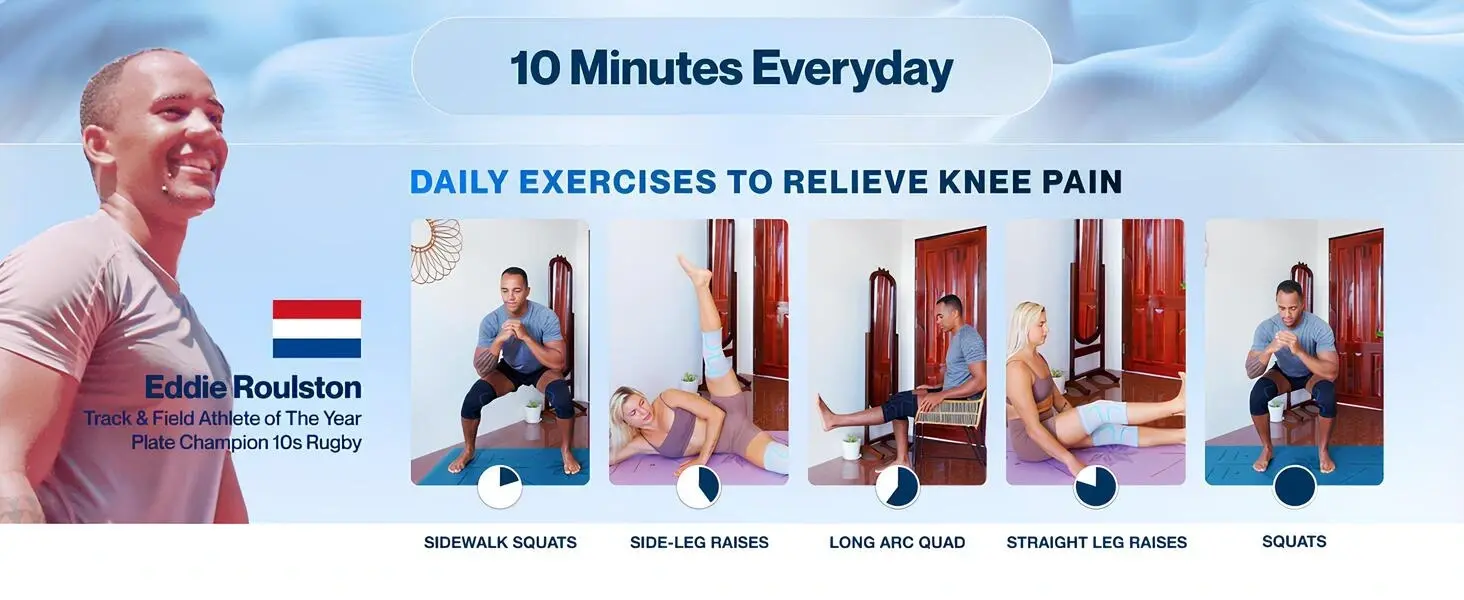 Modvel Diz Koruyucuları, tüm gün performans için tasarlanmıştır. Rahat, nefes alabilen kesimi ve dengeli sıkıştırma özelliğiyle, yürüme, koşma veya uzun saatler ayakta durmanın neden olduğu günlük rahatsızlığı azaltmaya yardımcı olur ve kaymadan veya toplanmadan hareketi destekler.