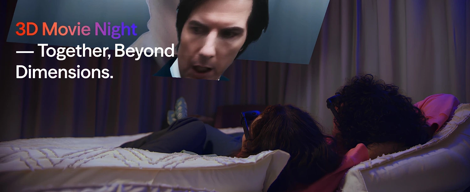 VİTURE Luma Pro XR Gözlük 152 inç 1200p Ultra Keskin Ekran 1000 Nit