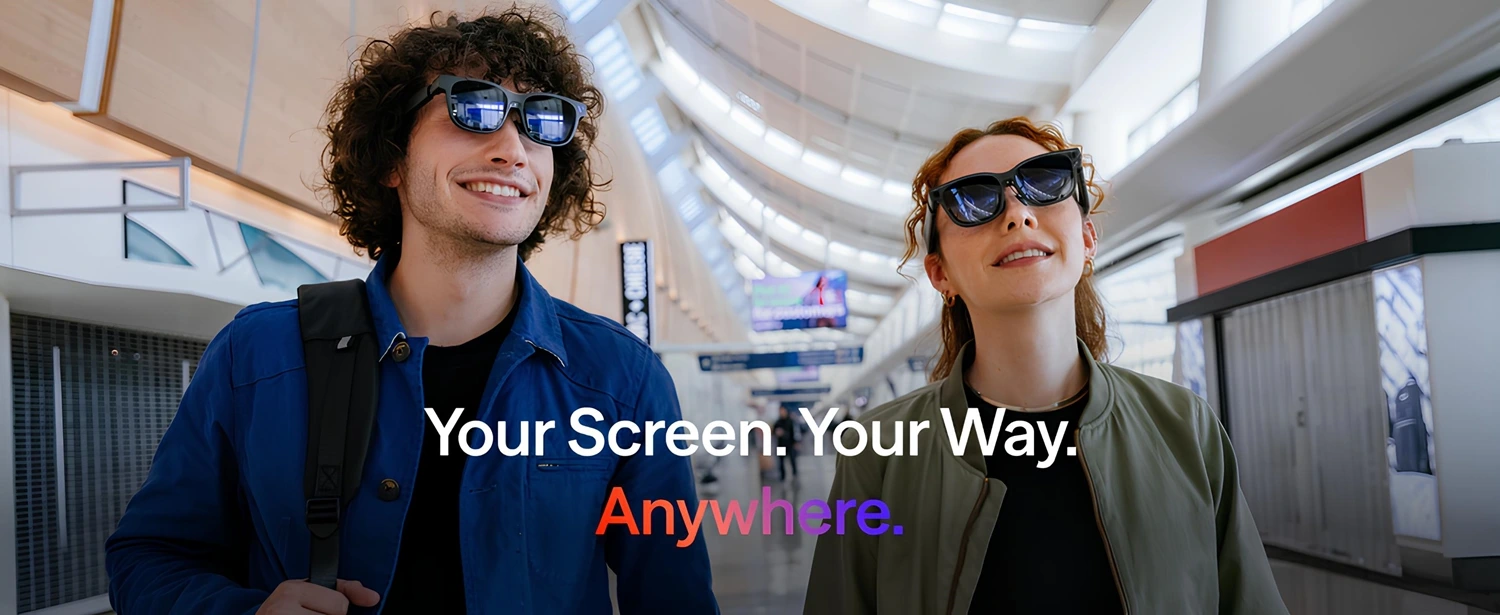 VİTURE Luma Pro XR Gözlük 152 inç 1200p Ultra Keskin Ekran 1000 Nit