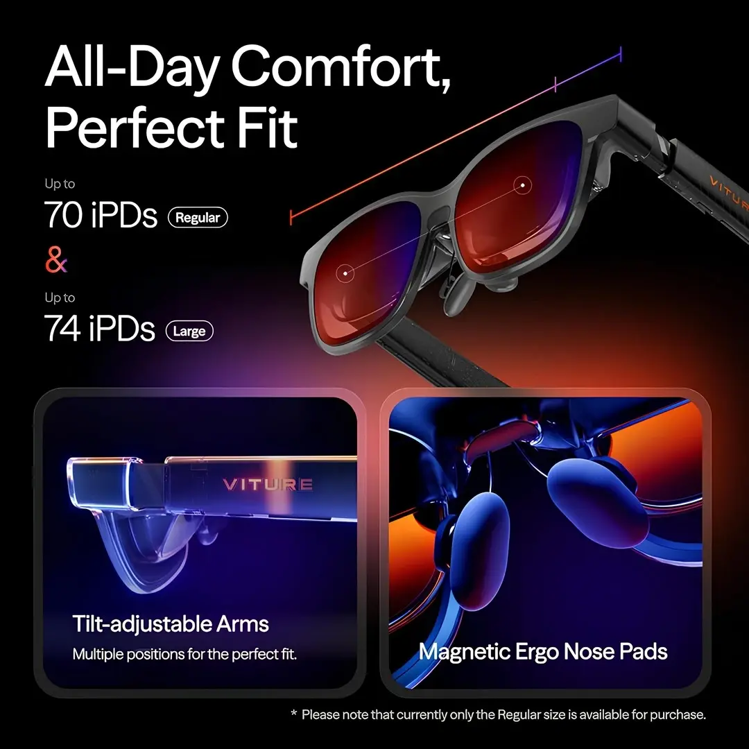 teknobin-images-product-vitura-luma-pro-xr-glasses-teknobincom_29 VİTURE Luma Pro XR Gözlük 152 inç 1200p Ultra Keskin Ekran 1000 Nit — ayarlanabilir kollar ve manyetik ergonomik burun pedleriyle konforlu uyum