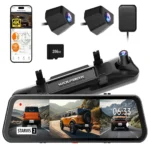 WOLFBOX G900 Tripro Tampon Sürümü 3 Kanal 4K Aynalı Araç Kamerası