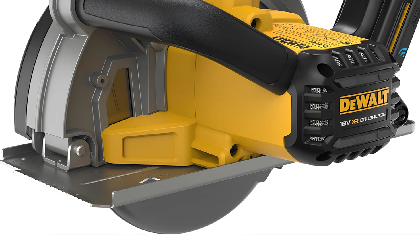 DEWALT 184 mm 18 Volt Akülü Metal Daire Testere DCS383N-XJ (Fırçasız motor, elektronik motor freni, paslanmaz çelik testere ayağı, magnezyum koruyucu kapak, pil ve şarj cihazı dahil değildir)