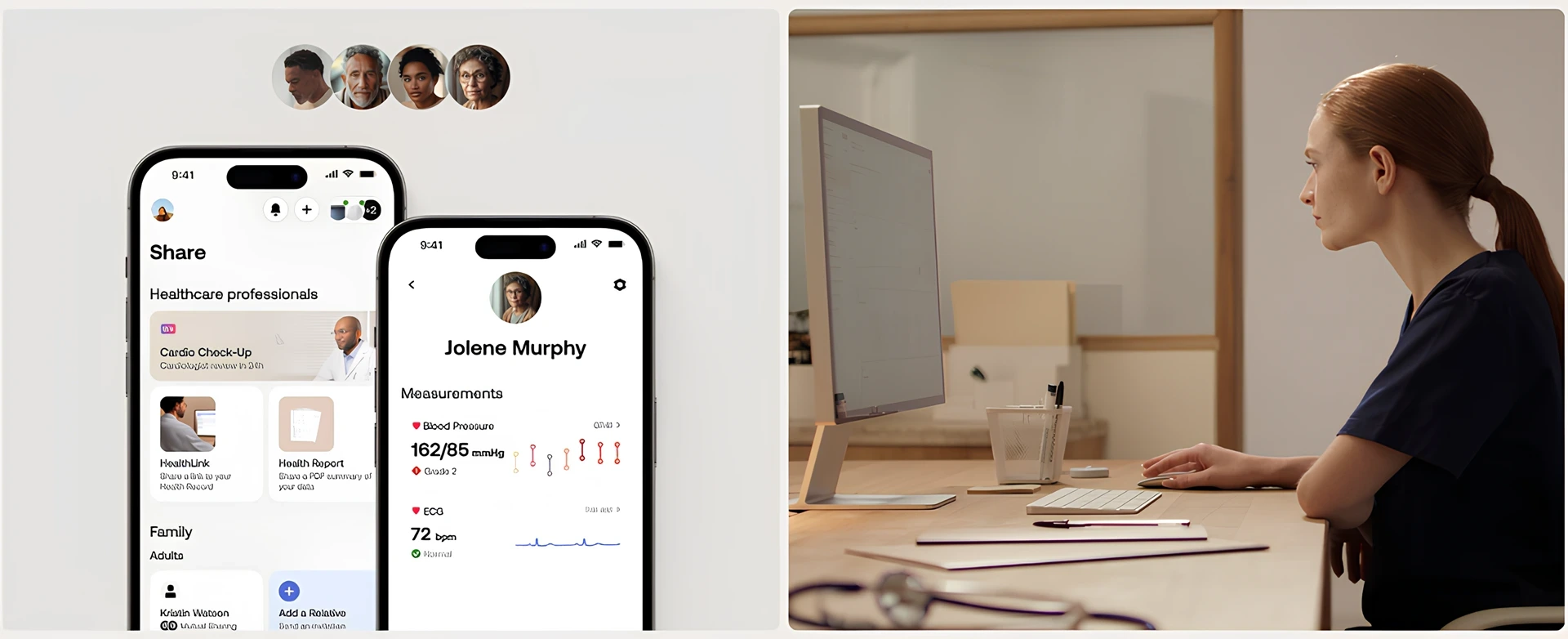 Withings uygulamasından ayrıntılı kan basıncı raporlarını sorunsuz bir şekilde oluşturun ve paylaşın; böylece doktorunuzun veya sevdiklerinizin sağlığınızla ilgili en son bilgilere sahip olmasını sağlayın. İster rutin bir kontrol, ister televizyonda bir görüşme olsun, verileriniz her zaman elinizin altında.