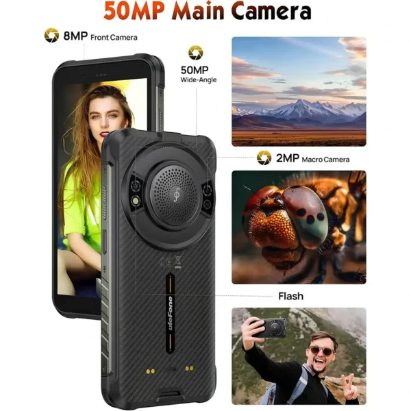 Ulefone RugKing Rugged Akıllı Telefon 9600mAh Android 15